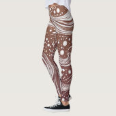 Entfesseln Sie Ihre Kreativität: Funky Pattern Leg Leggings (Links)