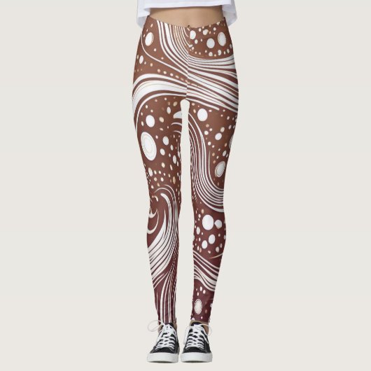 Entfesseln Sie Ihre Kreativität: Funky Pattern Leg Leggings (Vorderseite)