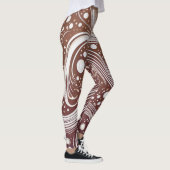 Entfesseln Sie Ihre Kreativität: Funky Pattern Leg Leggings (Rechts)