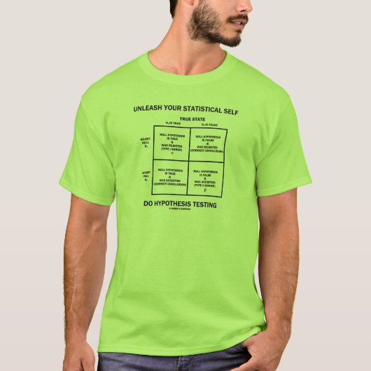 Entfesseln Sie Ihre statistische Selbsthypothese T-Shirt (Vorderseite)