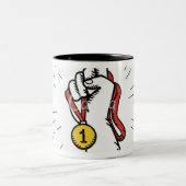 Entfesseln Sie Ihren inneren Champion Zweifarbige Tasse (Mittel)