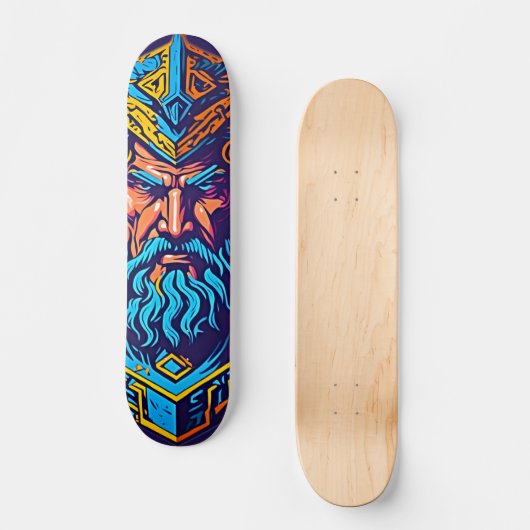 Entfesseln Sie Ihren inneren Donner: Der Zeus Skateboard (Vorderseite)