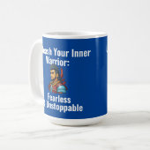 "Entfesseln Sie Ihren inneren Krieger" Kaffeepause Kaffeetasse (Vorderseite Links)