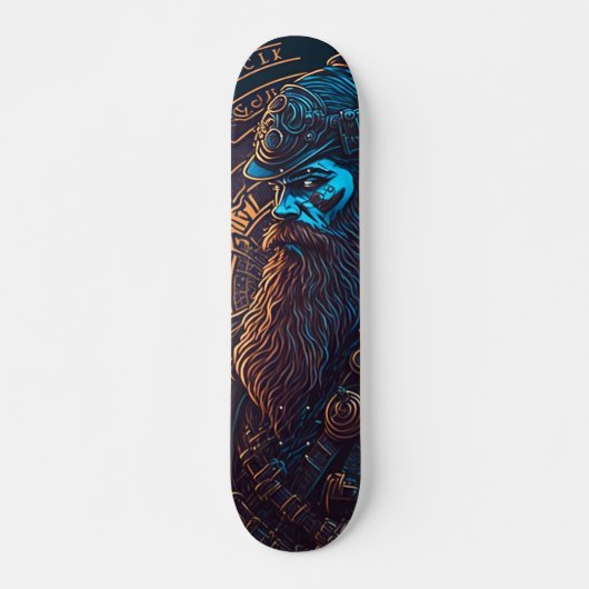 Entfesseln Sie Ihren inneren Thrill: Das SteamPunk Skateboard (Vorne)