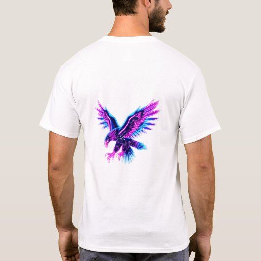Entfesseln Sie Ihren Power Neon Electric Eagle T-S T-Shirt (Rückseite)