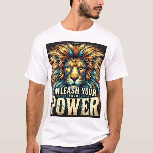 "Entfesseln Sie Ihren Power" T-Shirt (Vorderseite)
