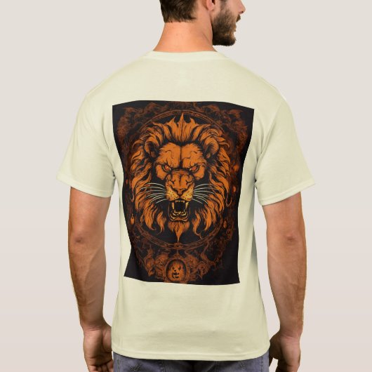 Entfesselt: Der fiery-Löwe-T - Shirt (Rückseite)