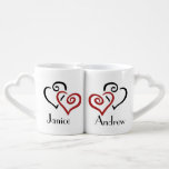 Entfesselte Herzdesign liebt Mugs Liebestassen<br><div class="desc">Entfesseltes Herzdesign liebt Mugs mit individualisierbarer Personalisierung.</div>