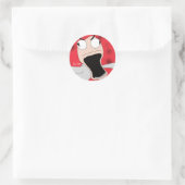 Entfesselte Marionette Runder Aufkleber (Tasche)