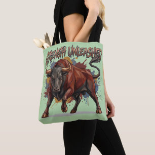 Entfesselte Stärke Ladestier Grafikdesign Tasche