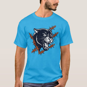 Entfesselter Panther-Shirt-Wilder Panther-Klauen-D T-Shirt