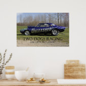 Entfesseltes Super Pro Drag Car Poster (Küche)