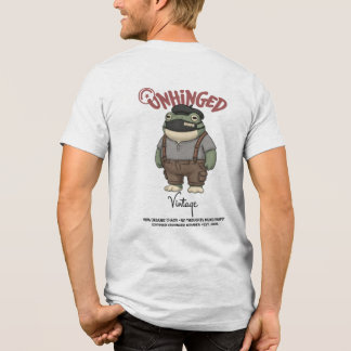 Entfesseltes Vintage-Kröten-T-Shirt Lustiges Stree Tri-Blend Shirt