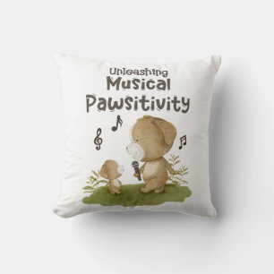 Entfesselung musikalischer Pawsitivity - Pet Lover Kissen