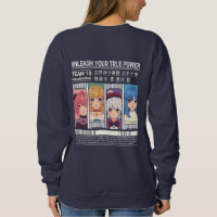 Entfessle Dein Wahres Macht Anime-Team-Posterdesig