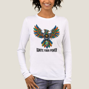 Entfessle deine Power Mechanischer Phoenix Grafik  Tri-Blend Shirt