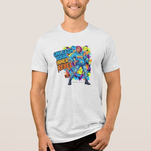 Entfessle deinen inneren Rebellen -  Tri-Blend Shirt (Vorderseite)