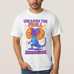 Entfessle den Kragen – Lebendige Kragenleguan T-Shirt