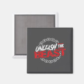 Entfessle _ Fitnessstudio-Modus Fitness-Motivation Magnet (Vorderseite/Rückseite)