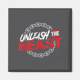 Entfessle _ Fitnessstudio-Modus Fitness-Motivation Magnet