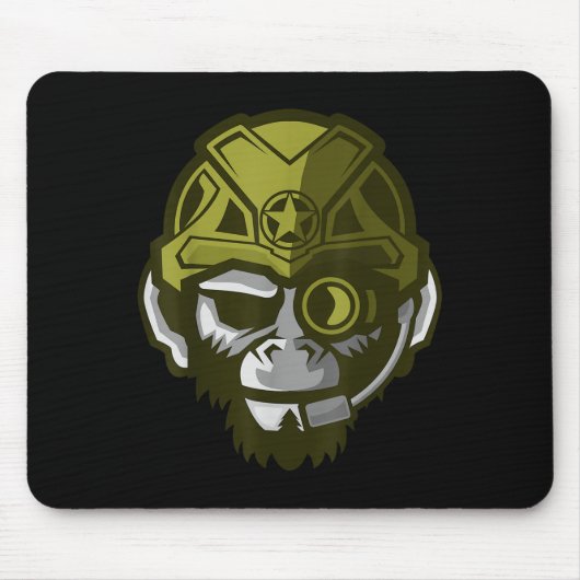 Entfessle Gorilla Körperbau Motivation Fitnessstud Mousepad (Vorne)