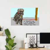 Entflechten Sie Ihren Hund, seien Sie mitfühlend Poster (Heimbüro)