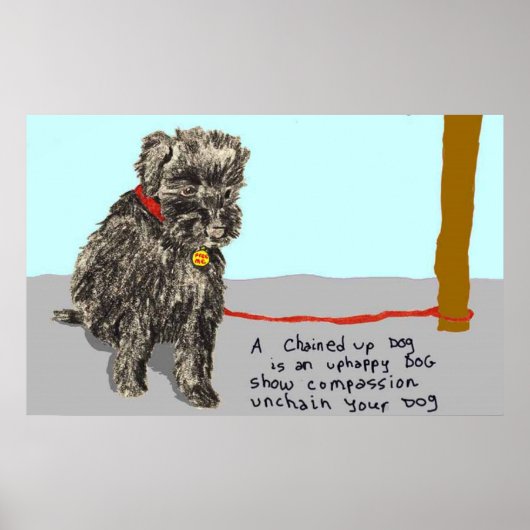 Entflechten Sie Ihren Hund, seien Sie mitfühlend Poster (Vorne)