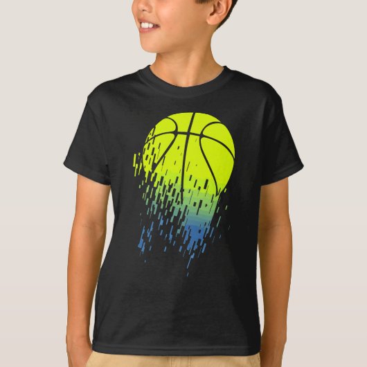 Entflechtung von Neon Green Basketball Urban Grafi T-Shirt (Vorderseite)