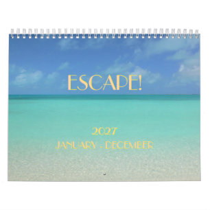 "ENTFLIEHEN" 2026 KALENDER/ HIMMEL/MEER/SONNE KALE KALENDER