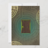 Entfliehen Sie dem Party des Room Murder Mystery Einladung (Rückseite)