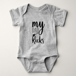 entführen Sie meine Vater Stein Wortart Baby Strampler