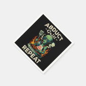 Entführt Grill Wiederholung Retro BBQ Picknick Lus Serviette (Ecke)