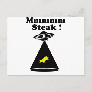 Entführte Kuh - Mmmm Steak Postkarte