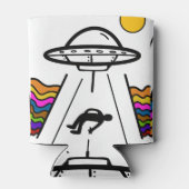 Entführung eines Raumschiffs der UFO-Alien Dosenkühler (Rückseite)