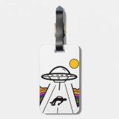 Entführung eines Raumschiffs der UFO-Alien Gepäckanhänger (Rückseite vertikal)