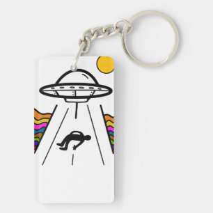 Entführung eines Raumschiffs der UFO-Alien Schlüsselanhänger