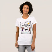 Entführung eines Raumschiffs der UFO-Alien T-Shirt (Vorne ganz)