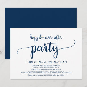 Entführung, Happily Ever After-Party, Marineblau Einladung