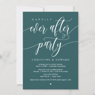 Entführung, Happily Ever After Party, Smaragdgrün Einladung
