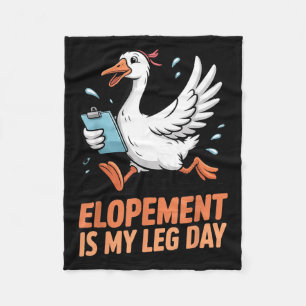 Entführung ist Leg Day Ente ABA Therapeut Gans Fleecedecke
