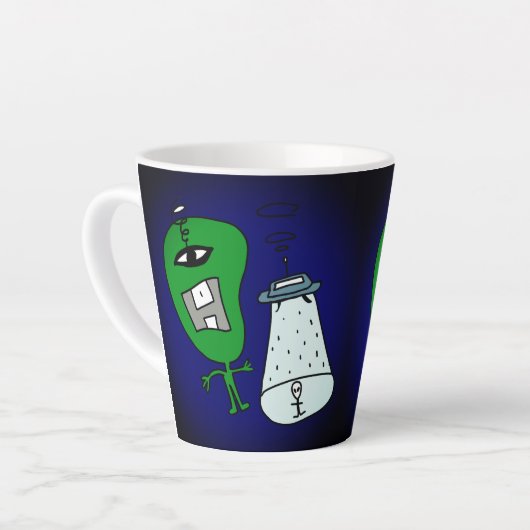 Entführung von Alien Milchtasse (Linke Ecke)