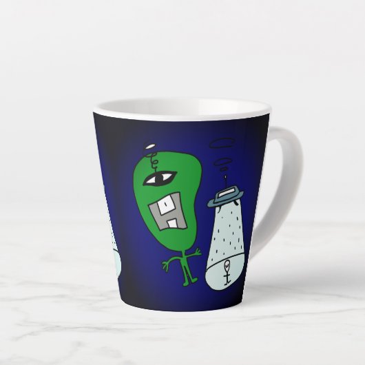 Entführung von Alien Milchtasse (Rechte Ecke)