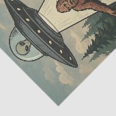 Entführung von UFO-Alien Entdeckungsblatt Seidenpapier (Ausschnitt)