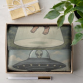 Entführung von UFO-Alien Entdeckungsblatt Seidenpapier (Geschenk)