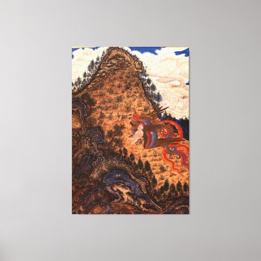 Entführung von Zal durch Simurgh / 1370 / Leinwanddruck (Vorderseite)