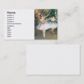 Entgasen Sie zwei Tänzer Visitenkarte (Vorne/Hinten)