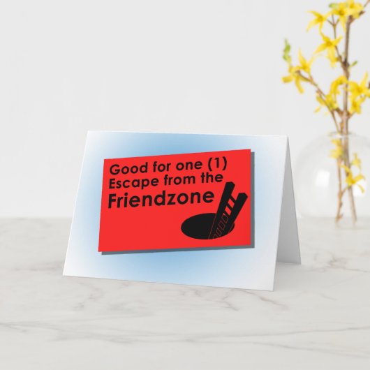 Entgehen Sie dem Friendzone Karte (Gelbe Blume)