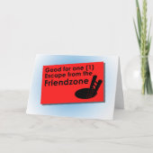 Entgehen Sie dem Friendzone Karte (Vorderseite)