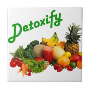 Entgiften Sie Obst und Gemüse Fliese