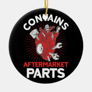Enthält Aftermarket Parts Open Heart Operation Sur Keramik Ornament